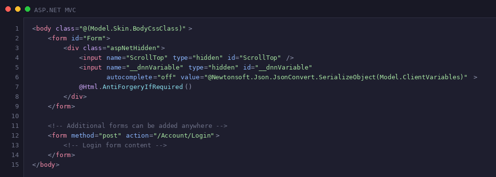 Code example 3